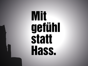 Grafik: Mitgefühl statt Hass